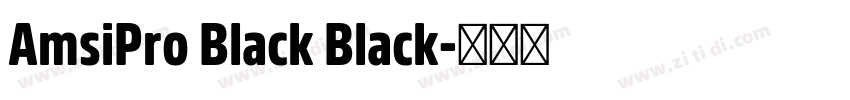 AmsiPro Black Black字体转换